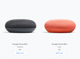 Google home mini aqua