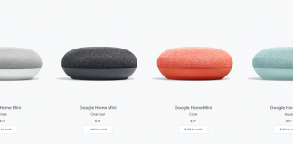 Google home mini aqua