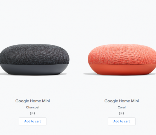Google home mini aqua