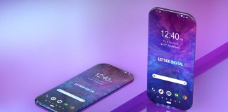 Samsung true bezel-less phone patent