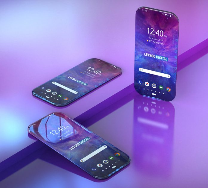 samsung Samsung true bezel-less phone patent
