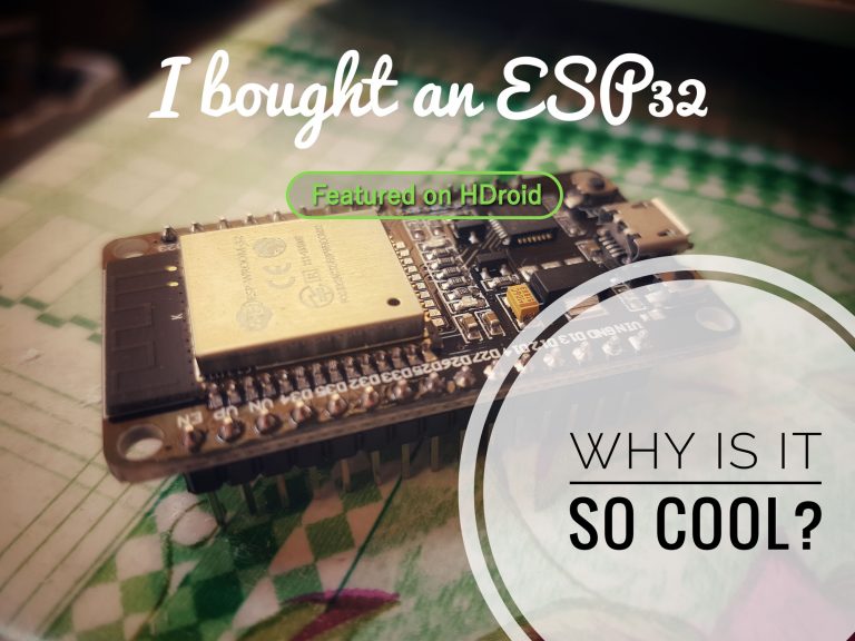 I bought an ESP32 and you should consider doing the same I bought an ESP32 and you should consider doing the same